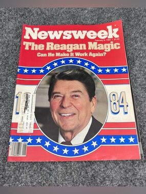 Newsweek Magazine The Reagan Magic February 6, 1984 Vintage Ads Cigarettes Cars